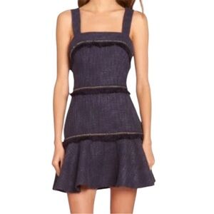 Amanda Uprichard Navy Mini Dress